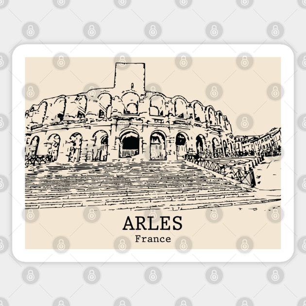Arles - France Sticker by Lakeric